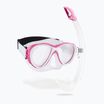 Cressi Samoa + Mexico clear/pink diving set