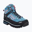 Women's trekking boots CMP Moon Mid WP teal/red fluo