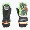 Level Animal children's ski gloves lime