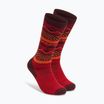 Oakley Wanderlust Perf Socks 2.0 grenache norway pattern ski socks