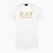 Men's EA7 Emporio Armani Train Gold Label Tee Pima Big Logo white