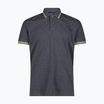 Men's polo shirt CMP 34D5987 black/blue