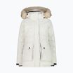 Women's CMP Parka Zip Hood Rain Jacket White 32K3206F