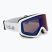 Bollé Bedrock Plus ski goggles white matte/bronze blue