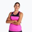 Women's tennis tank top Joma Montreal fluorescent pink/black