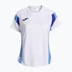 Women's tennis shirt Joma Montreal white/sky blue