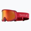 Bollé Bedrock Plus carmine red/sunrise ski goggles