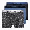 Men's Nike Everyday Cotton Stretch Trunk boxer shorts 3 pairs black/blue/grey