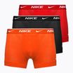 Men's boxer shorts Nike Everyday Cotton Stretch Trunk 3 pairs team orange/uni red/black