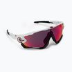 Oakley Jawbreaker polished white/prizm road cycling glasses 0OO9290