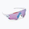 Oakley Jawbreaker polished white/prizm snow sapphire cycling glasses 0OO9290