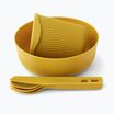 Travel tableware set Sea to Summit Passage Dinnerware arrowwood yellow