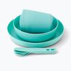 Travel tableware set Sea to Summit Passage Dinnerware aqua sea