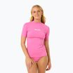Women's Rip Curl Classic Surf UPF Rashguard Pink Swim Shirt