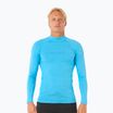 Men's Rip Curl Dawn Patrol UPF Performance blue paint swimming longsleeve