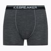 Men's thermal boxer shorts icebreaker Anatomica gritstone hthr