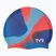 Children's swim cap TYR Tiedye Silicone Multicolor Jr blue/orange