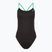 Women's one-piece swimsuit TYR Hexa Cutoutfit black/green
