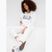 Women's GAP V-Gap Heritage PO HD optic white sweatshirt
