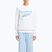 Women's Reebok Identity Big Logo Fleece Crew white/coral/blue sweatshirt