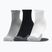 Under Armour Heatgear Quarter sports socks 3 pairs grey/black/white 1353262
