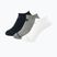 New Balance Performance Cotton Flat socks 3 pairs white/black/grey