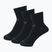 New Balance Performance Cotton Flat Knit Ankle socks 3 pairs black