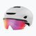Oakley Aro7 Road matte white/prizm road bike helmet