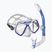 Snorkelling set Mares Ridley blue/white/clear