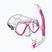 Snorkelling set Mares Ridley pink/white/clear