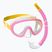 Mares Combo Jelly pink/yellow/clear children's snorkel kit