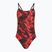 Women's one-piece swimsuit TYR Durafast Elite Waveform Cutoutfit red