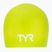 Swim cap TYR Long Hair Wrinkle Free Silicone limelight