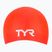 Swim cap TYR Long Hair Wrinkle Free Silicone bright red