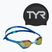 Swimming goggles TYR Tracer-X Elite Racing Mirrored blue/turquoise