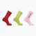 Salomon Everyday Crew 3 pairs socks flame scarlet/dark citron