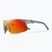 Nike Show X1 shiny wolf grey/orange mirror sunglasses