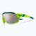 Nike Show X Rush matte volt/chrome mirror sunglasses