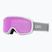 Women's ski goggles Giro Moxie white & grey chute/ amber pink/ yellow