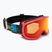 Children's ski goggles Giro Buster Jr black blocks/amber scarlet