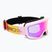 Children's ski goggles Giro Chico 2.0 Jr light pink blocks/amber pink