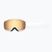 Women's ski goggles Giro Moxie white stacked/amber gold/yellow