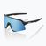 Sunglasses 100% S3 matte black/hyper blue multilayer mirror