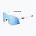 Sunglasses 100% S3 matte white/hyper blue multilayer mirror