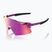 Sunglasses 100% Aerocraft gloss purple chrome/purple mirror