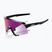 Sunglasses 100% S3 LE gloss black/purple flash mirror photochromic