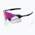 Sunglasses 100% Aerocraft gloss black/purple mirror photochromic