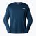 Men's training longsleeve The North Face Reaxion Amp Crew shady blue dark heather