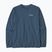 Men's Patagonia P-6 Logo Responsibili utility blue trekking longsleeve