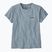 Women's Patagonia P-6 Logo Responsibili-Tee thermal blue t-shirt